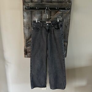 Women's Levi's Low Loose Faded Black Jeans